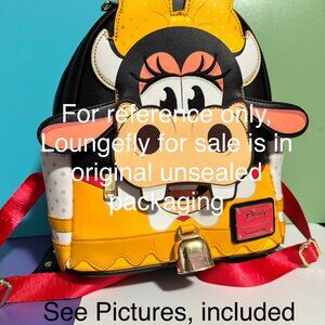 NWT RARE Loungefly LE Clarabelle Cow Mini Backpack Exclusive w/ Working COWBELL